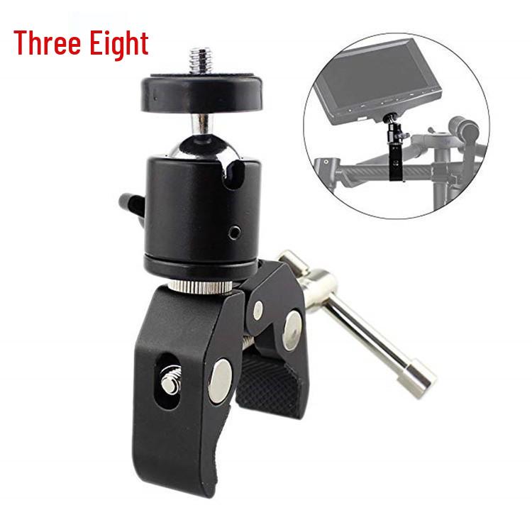 Heavy-Duty Metal Crab Clamp with CNC Magic Arm for Photography, Bikes, and Motorcycles