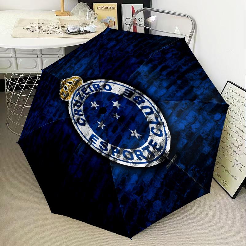 1PC Fc Esporte Printed Umbrella Folding umbrella, automatic umbrella 8-Frame for Travel, camping Fan gifts Christmas Gifts