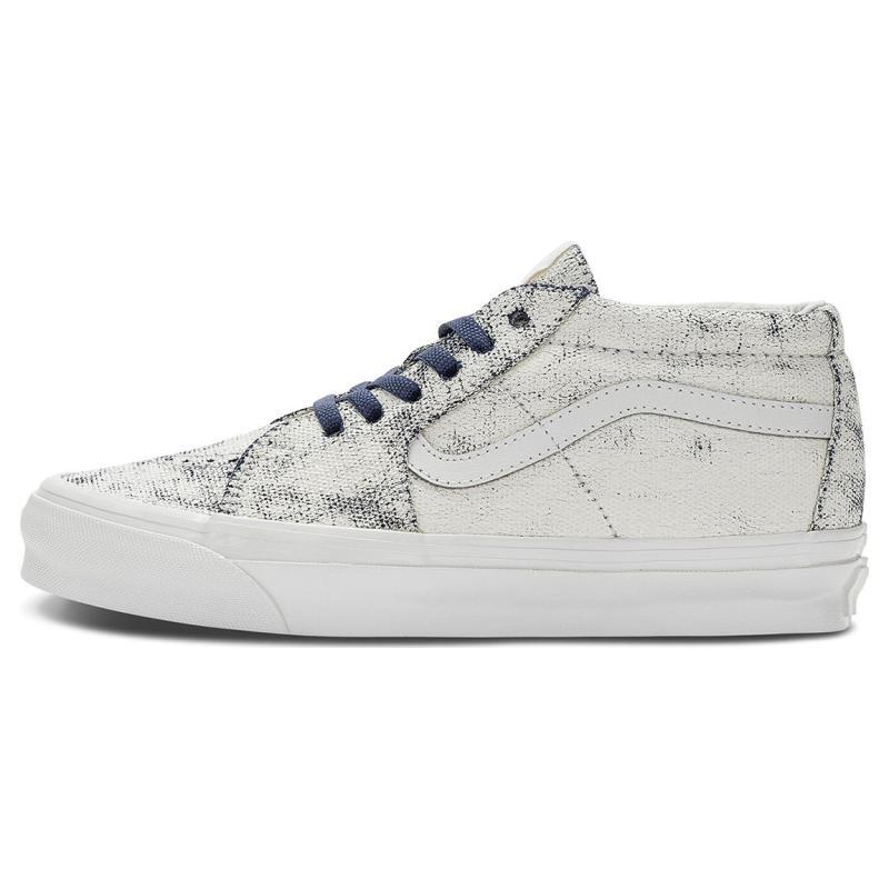 

Vans Og Sk8 Mid Lx Distress White Navy Sneakers VN0A4BVCWTM 39