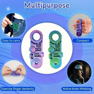 3D Printed Gradient Color Rotating Ring Decompression Toy