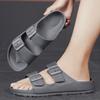 Ultraleichte Pantoletten mit Doppelschnalle Herren Damen Pantoletten Leichtgewichtige EVA Qualitäts Clogs Gartenschuhe Strand Slip-On Sandalen
