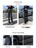 Women's High-Waist Black Straight-Leg Jeans: 2025 Autumn/Winter Hong Kong Style, Plus Velvet, Floor-Length for a Lengthening Look