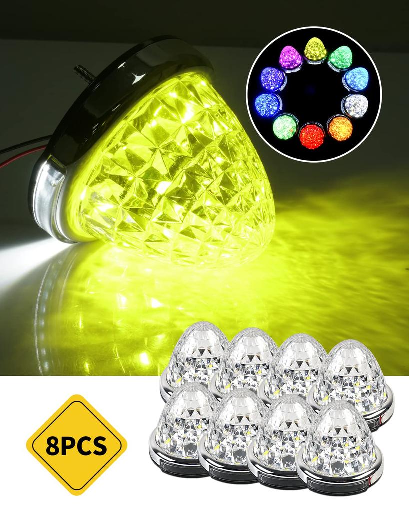 2024 Newest Cartist LED Side Marker DC New LED High Plated Set of Resistant PC Material of [November Model, Waterproof] Lamps, Double-Sided Lighting,