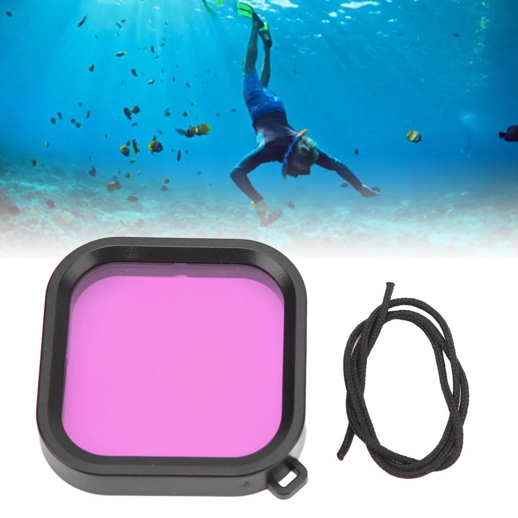 Dive Filters for 10 11 Black Waterproof Housing Case Quadrate Color Correction for Underwater Photography