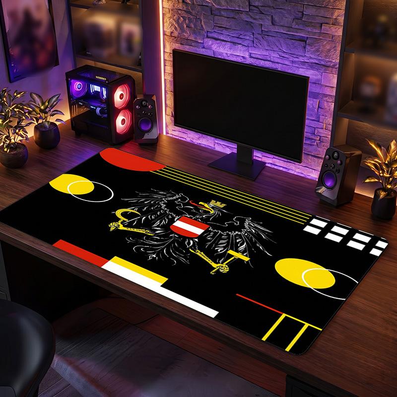 Austria Football Crest Mouse Pad, Extended Non Slip Rubber Desk Mat for Gaming Office Laptop Fan Gift