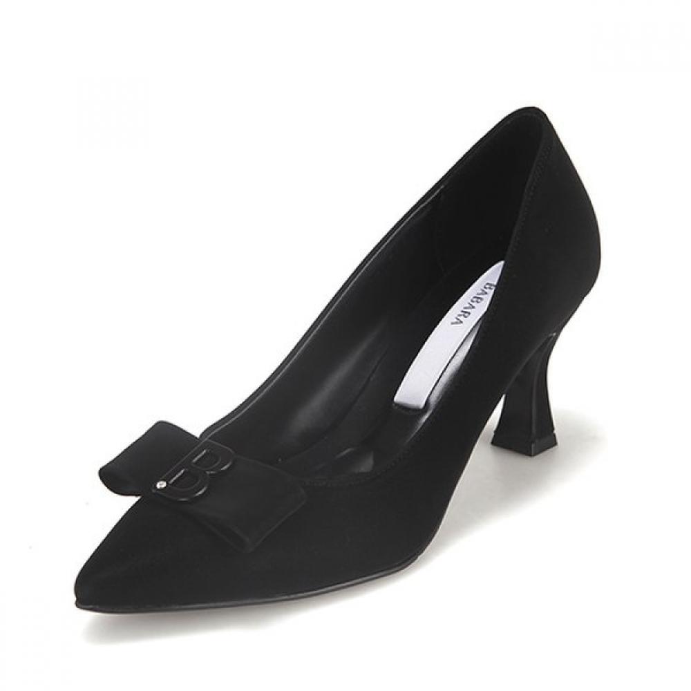 Barbara 7cm Fabric Ribbon Decoration Pumps Bbf706bk 235mm 17100₽