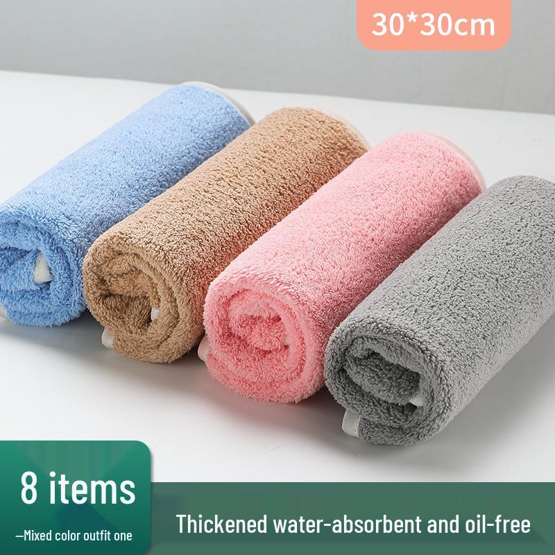 Absorbent & Lint-Free Kitchen Dishcloth: Non-Greasy Cleaning Towel for Glass & Tables