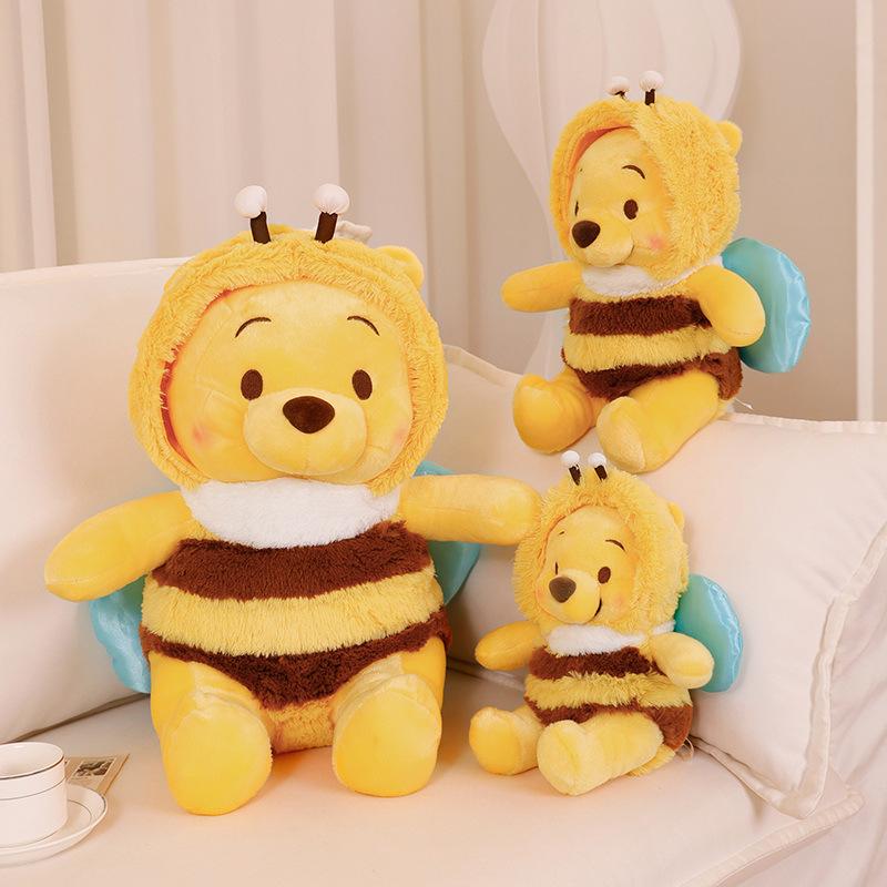 Disney Winnie The Pooh Χαριτωμένο Κινούμενο Σχέδιο Μέλισσα Αρκούδα Βελούδινα Παιχνίδια Μαλακή Γεμισμένη Κούκλα Διακόσμηση Δωματίου Δώρο για Κορίτσια Διακοπές Βελούδινη Κούκλα