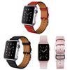 Apple Watch 8 Lederarmband für Single Loop Crosshatch Echtes Lederband für 38mm und 42mm