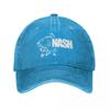 Berretti da Baseball Vintage con Logo Nash Fishing per Unisex Donna Snapback in Denim Usurato Attrezzatura da Pesca alla Carpa Pesca Sportiva Cappelli da Esterno Cappello