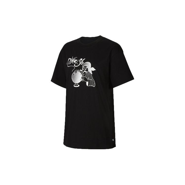 Nike SB Fortune Printing Skateboard Short Sleeve Black Men s CW1457-010 M