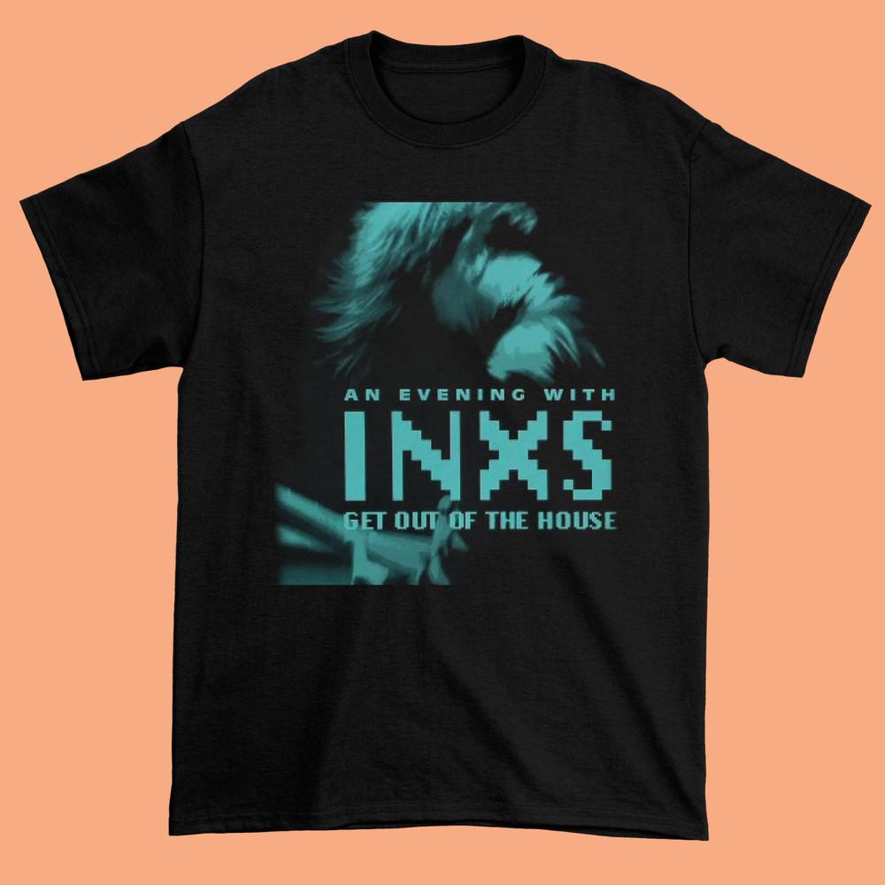 Rare INXS Vintage Concert Shirt All size Black FN036 Unisex T-Shirt XL