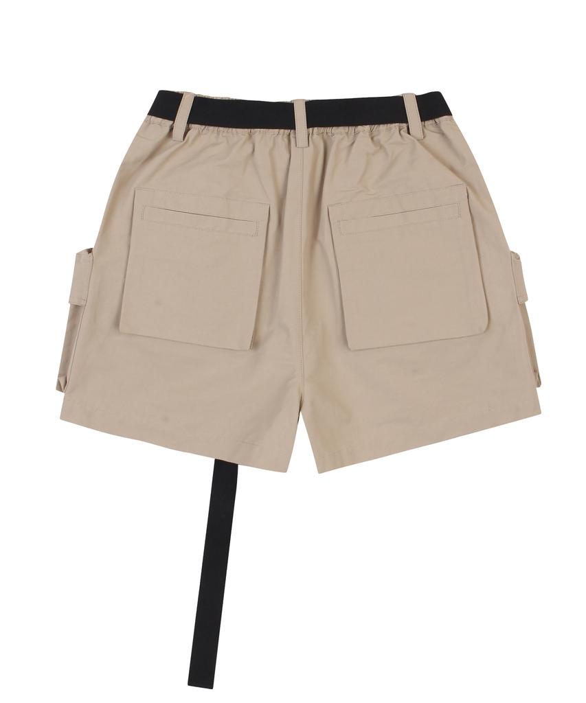 LALAFOX Cargo Short Pants Beige Bp1Wp001