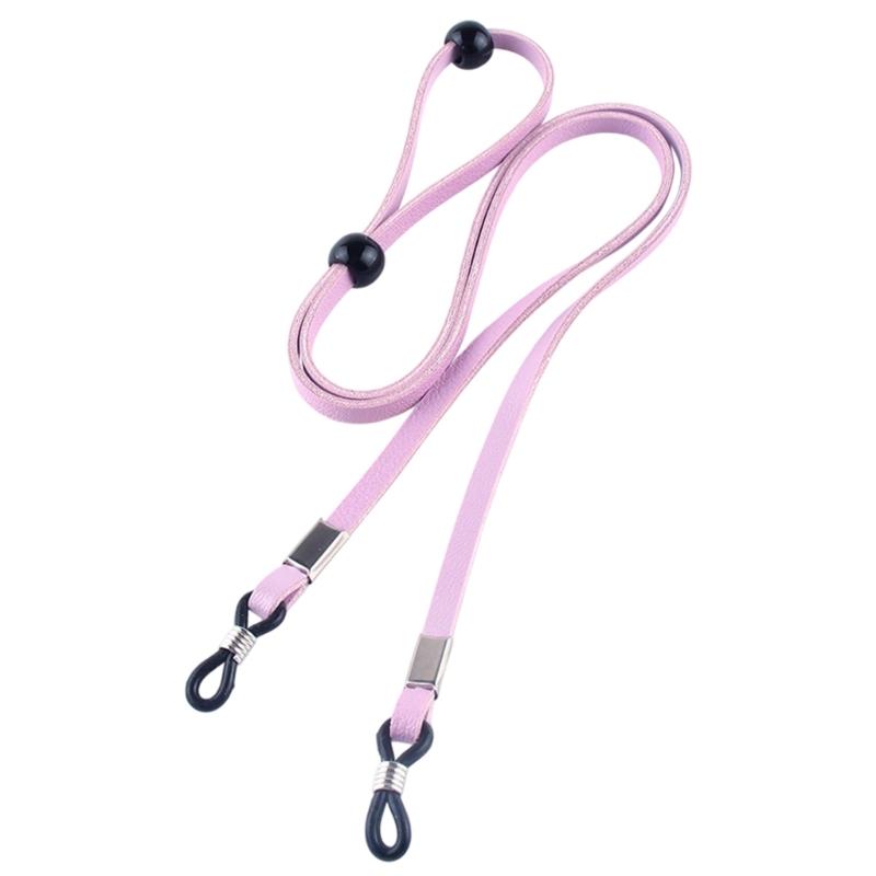 Glasses Holder Cord with Two Temple Sleeves and Sliding Length Adjusters, Adjustable Neck Cord for Keeping Eyeglasses Nearby