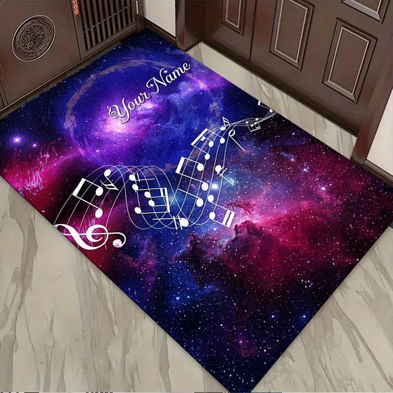 Name Custom Music Carpet Rug for Living Room Bedroom Home Sofa Decoration,Kids Play Non-slip Floor Mat