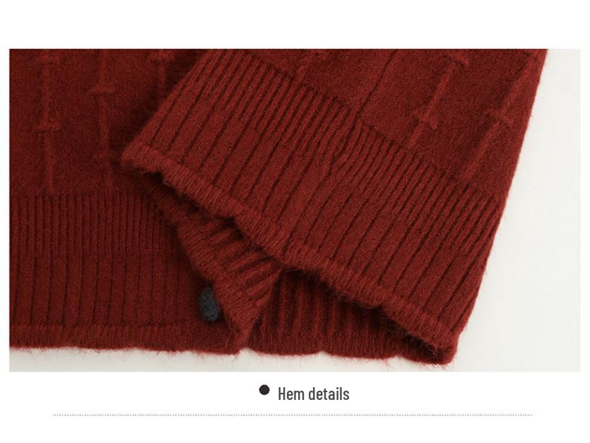 Counter Brand Women's Wool Knit Cardigan Short Jacket - Loose Fit, Autumn/Winter 2025 Style