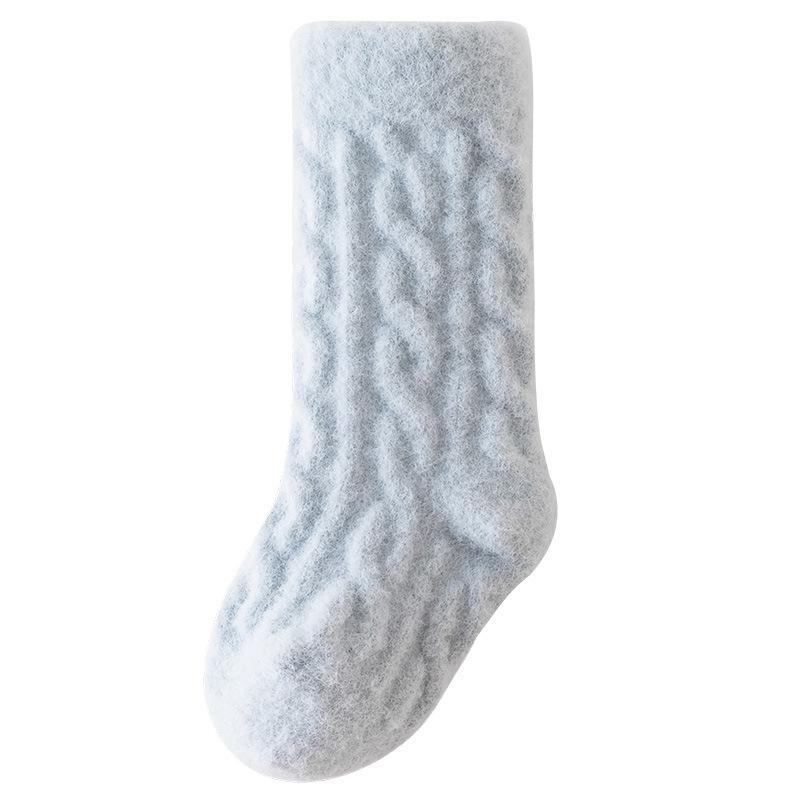 

Детские носки Осень Зима Новые Австралийский вельвет Теплые Детские носки до середины икры Мягкие Не линяющие Носки для младенцев Класс А M синий