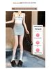 Spicy Girl High Waist Grey Irregular A-line Mini Skirt - Summer Versatile Slimming Bodycon