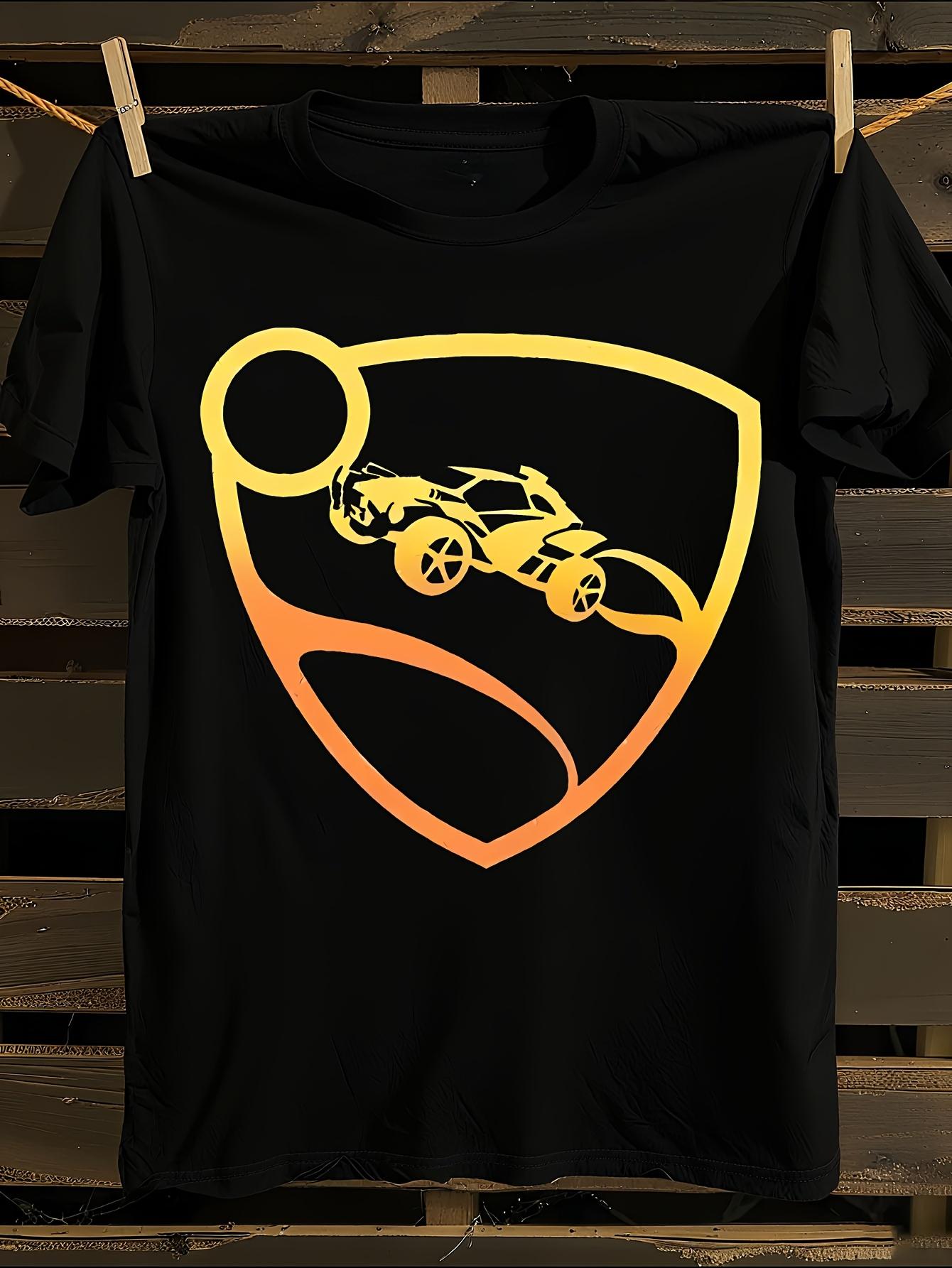 Rocket League Logo Iconic Rocket Car Glow-in-the-Dark Tshirt S