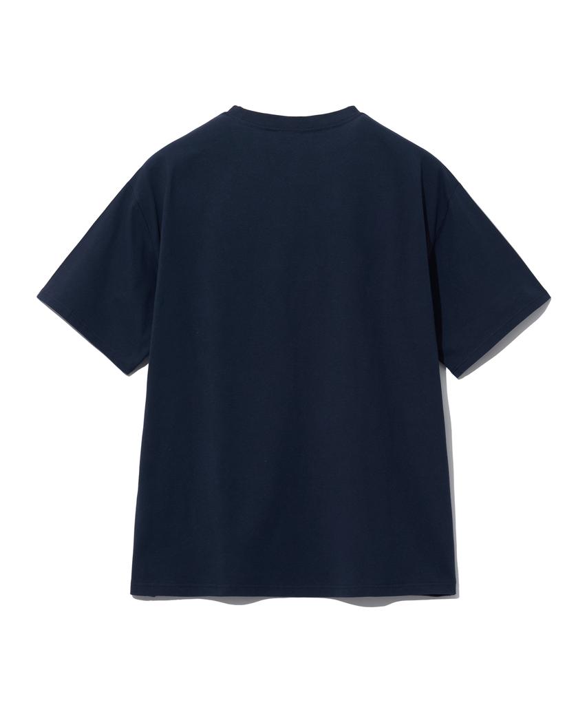 YALE [2Pack] Embroidered Dan Short Sleeve T-Shirt White/Navy