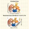 Girl and Animals Reading Theme Self Adhesive Wall Sticker for Kids Room Early Learning Center Warm Home Decor