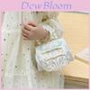 Adorable Princess Pearl Handbag With Embroidered Lace For Kids Perfect For Daily Use