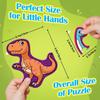 9 Packs Dinosaur Puzzles for Kids Aged 3+,Shaped Puzzles for Beginners,3 Year Old Montessori Toys,Educational Activity for Toddlers,Preschool