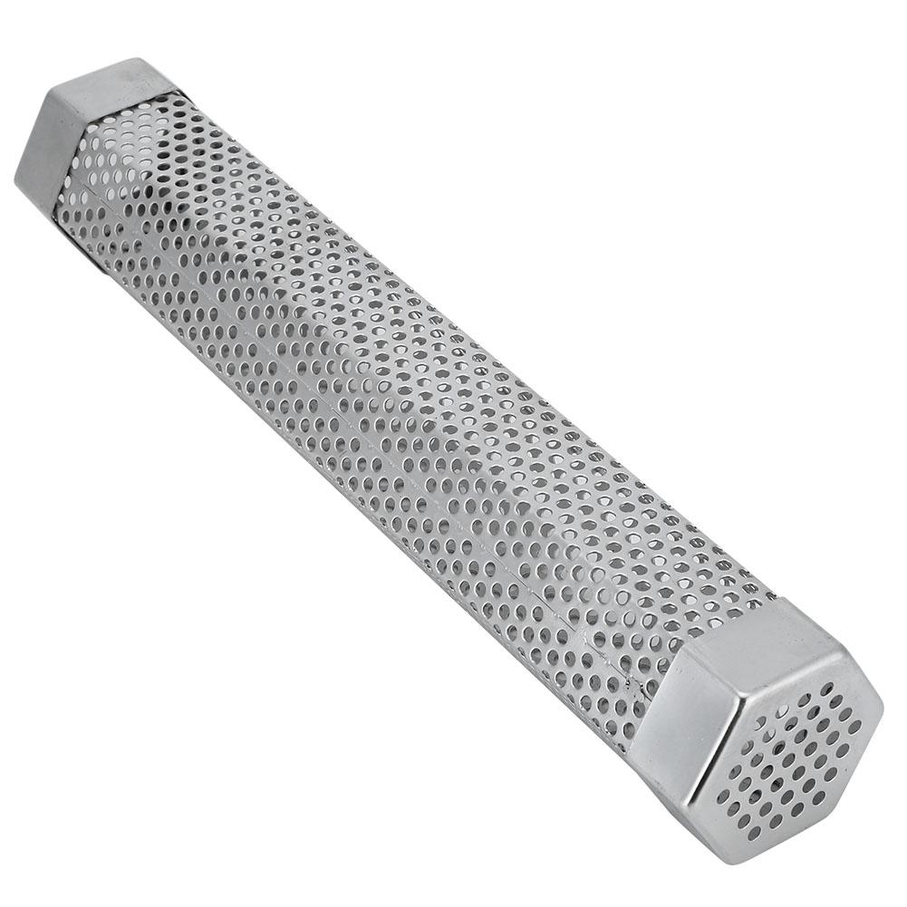 Portable 12in Stainless Steel BBQ Smoker Tube Barbecue Accessory for Electric Gas Charcoal Grill