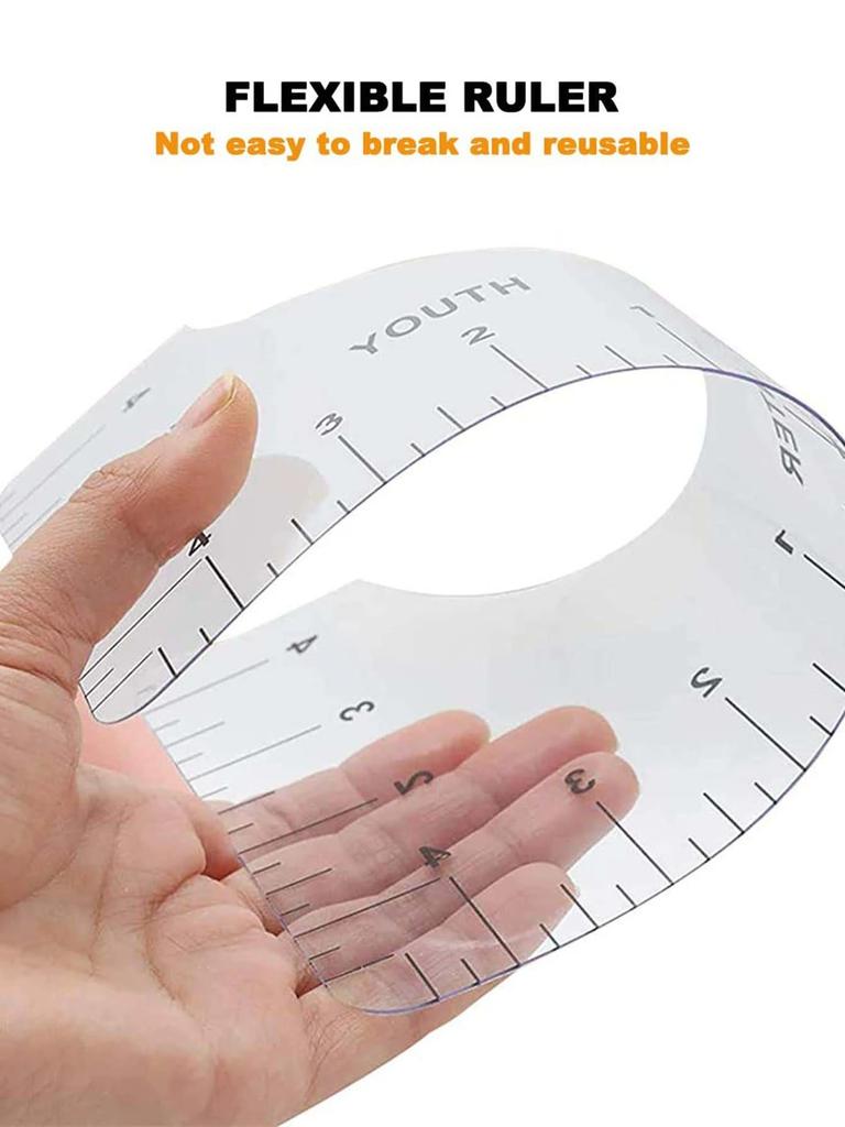4/11Pcs Transparent T-Shirt Ruler Guide Alignment Tool T-Shirt Rulers to Center Design for Adult Youth Toddler Infant Sewing Too