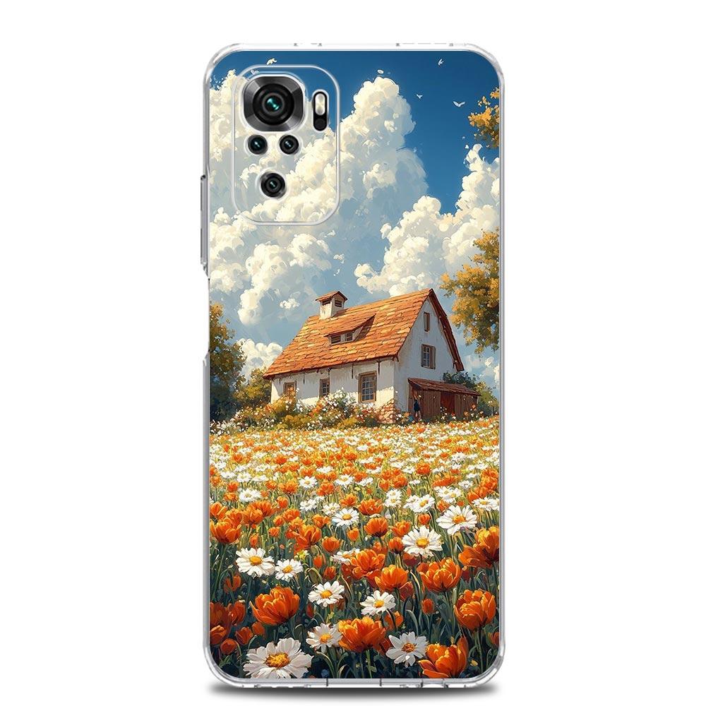 Japanese Landscape Soft TPU Phone Case For Xiaomi Redmi Note 15 14 13 12 4G 10 11 Pro Plus 5G 14C 13C 12C 10C 9A Cover