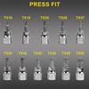 34Pcs Torx Star Sockets Security Bit Set 5/16" Hex Socket Screw 3/8" Ratchet Wrench Socket Bit Set Screw Combination Tool