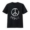 Damen Vintage Peace-Zeichen T-Shirt vintage gewaschen Streetwear Unisex Designer-Kleidung Bequem Vielseitig Leicht grafisch