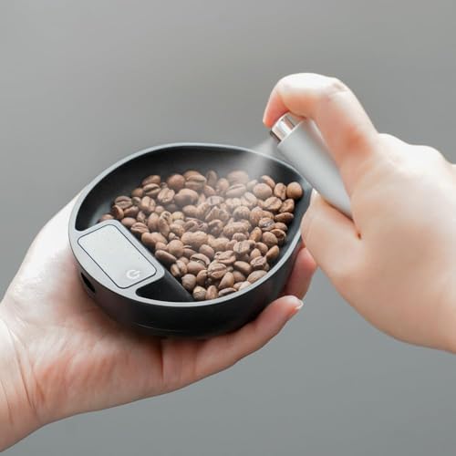 Watchget Coffee Bean Scale Cup, Rechargeable Measuring Tray, Espresso Scale, 0.3-1000g/0.1g High Precision Digital Kitchen Scale for Coffee Beans, Tea