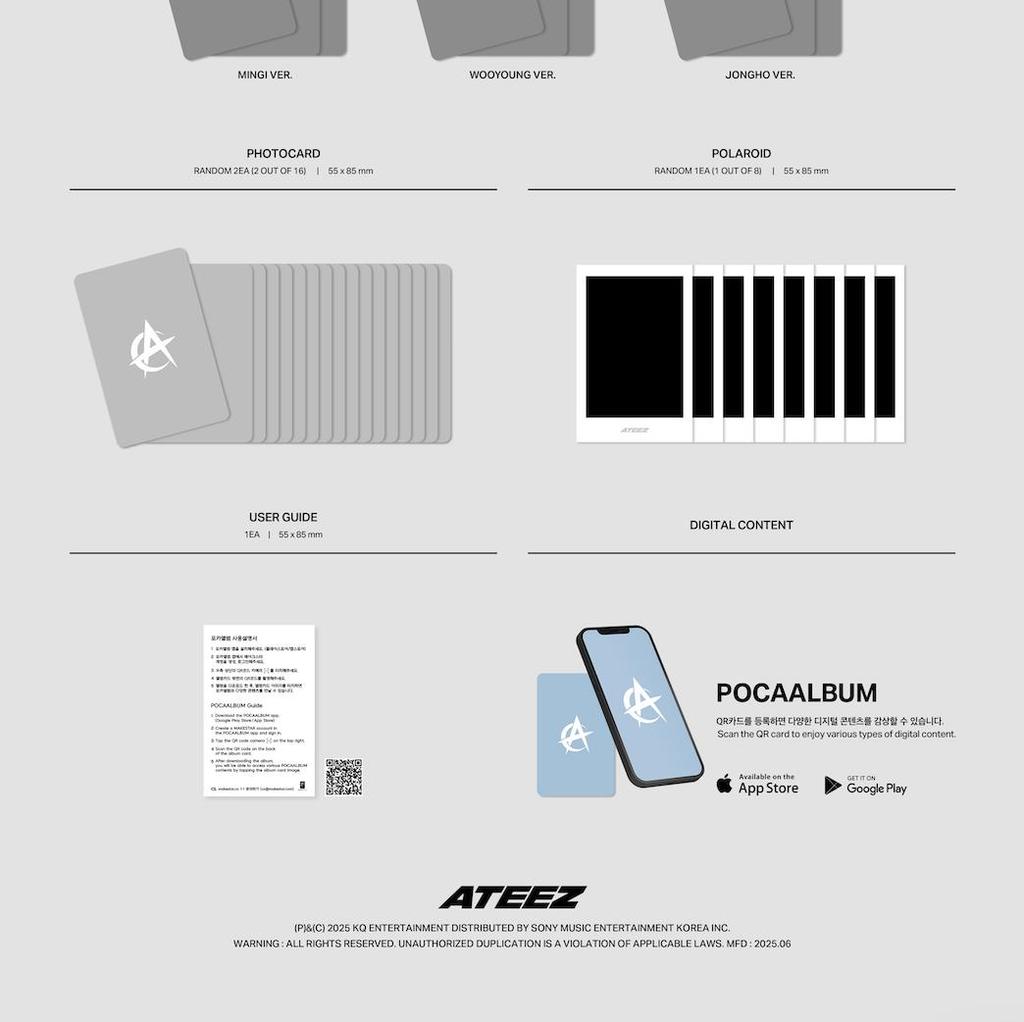 (POB) ATEEZ - 12th Mini Album [GOLDEN HOUR : Part.3] (POCAALBUM)