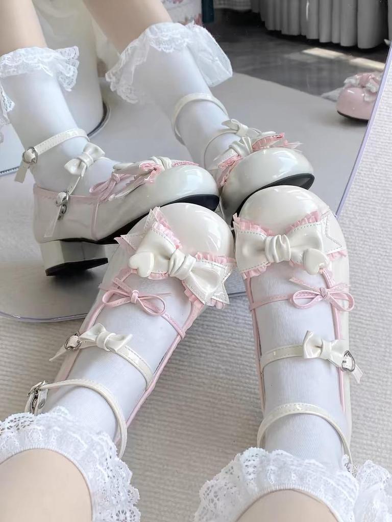 Merulu Cute Lolita Mary Jane Low-Heel Shoes