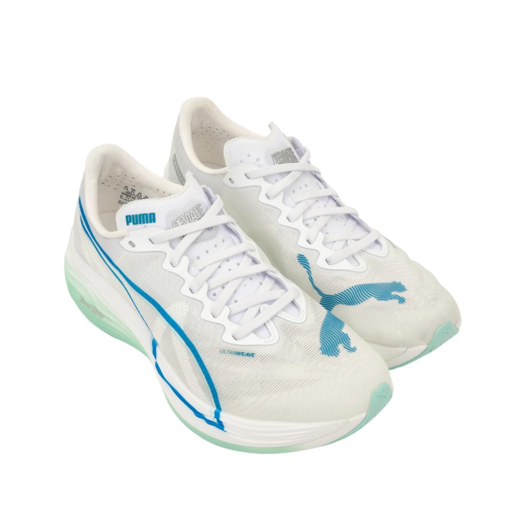 Puma Sneakers Uomo Puma Deviate Nitro Elite 3 Bianco/Blu Velocità 309809-08