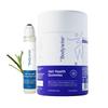 Be Bodywise Hair Growth Pack with 23% Actives | Biotin Hair Gummies (60 Days Pack) & 3% Rosemary Hair Growth Serum Roll-on (50ml) | Prevents Hair T