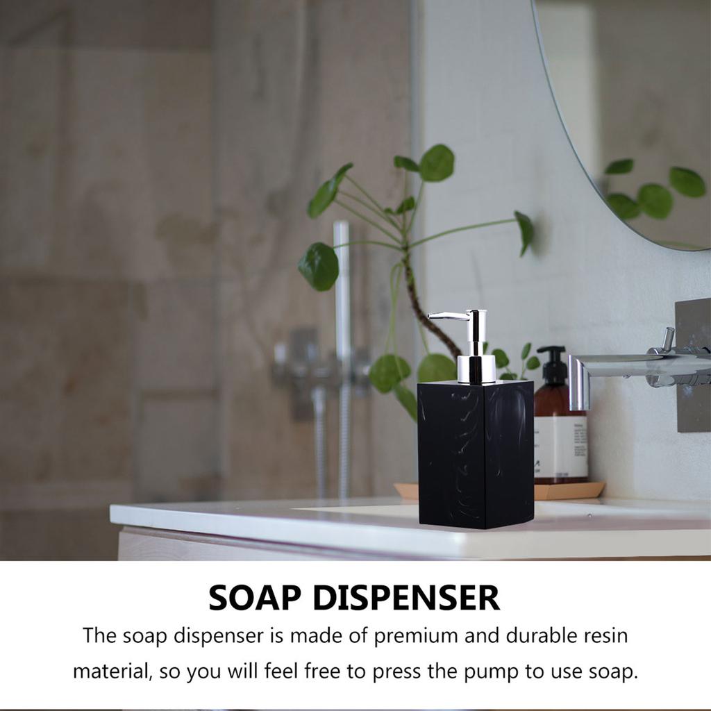 1Set Premium Resin Soap Dispenser Pump Press Design for Bathroom Home Hotel Office Decor Easy Refill Shampoo Liquid Hand Soap