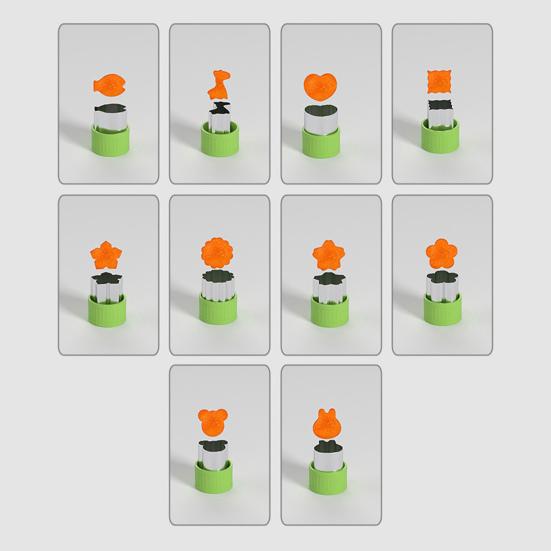 Stainless Steel Cookie Cutter Set for Food Vegetables Fruit Noodle Mold for DIY Pastry Biscuits Food-Grade Reusable Essential Kitchen Tool for Home