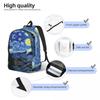 Van Gogh Painting Backpack Men Women Cool Student Hiking Travel Daypack Starry Night Laptop Computer Shoulder Bag Lightweight