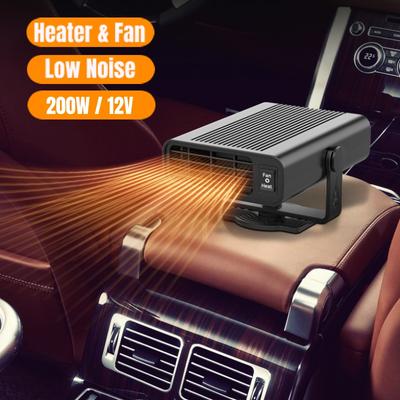 12V/24V 200W Car Heater Potable Auto Heater Defroster Electric Heater Fan 2 In 1 Heating Cooling 360 Windscreen Defogging Device