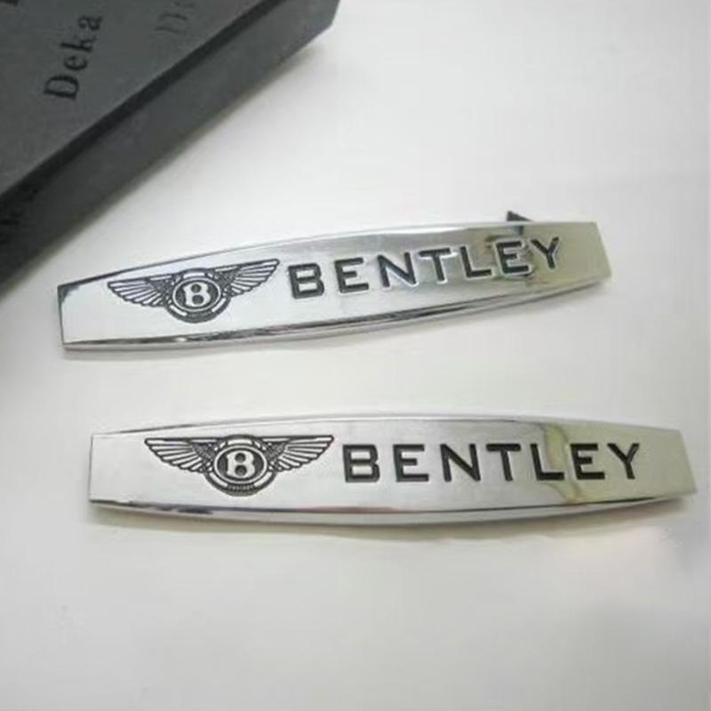 B-Bentley-B Metal Car LOGO Decals Badge Decoration Stickers Accessories For Bentley Flying Spur Continental GT Bentayga Mulsanne Knby4