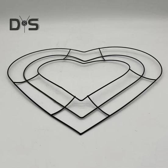 Bienenstock-Kranzrahmen, Herz-Metalldrahtform, bienenförmige Drahtrahmen-Kranzform für Blumenbänder, DIY-Kranz, Heimdekoration