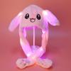 1Pc Glowing Cute Bunny Ears Hat Glowing Ear Moving Bunny Hat Plush Hat Toy