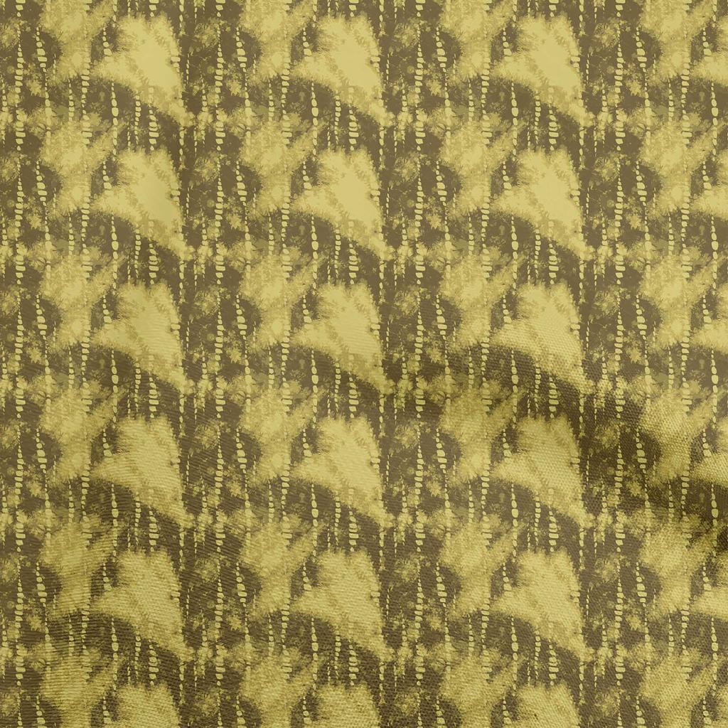 oneOone Cotton Flex Dark Mustard Fabric Asian-Tie & Dye- Texture Craft Projects Decor Fabric Printed By The Yard 40 Inch