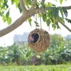 Outdoor Bird Nest Natural Grass Hand Woven Large Space Spherical Straw Bed Habitat Cave Comfortable Hummingbird Nest Courtyard