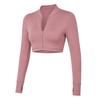 Missy Empire Womens/Ladies Logo Cropped Fitted Long-Sleeved Gym Jacket