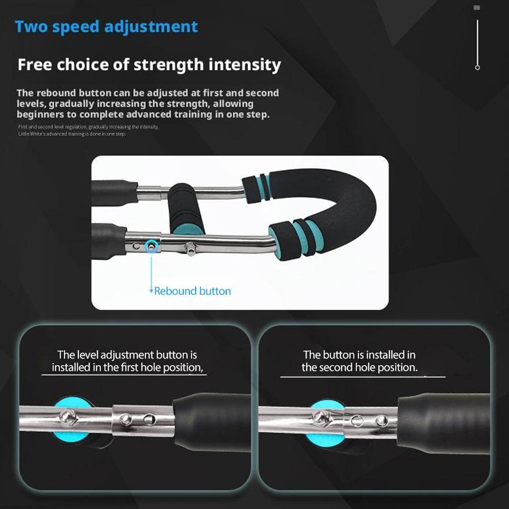 Adjustable Arm Trainer Portable Home U-Shaped Wrist Strength Exerciser Chest Expander,Shoulder Muscle Training Fitness Equipment