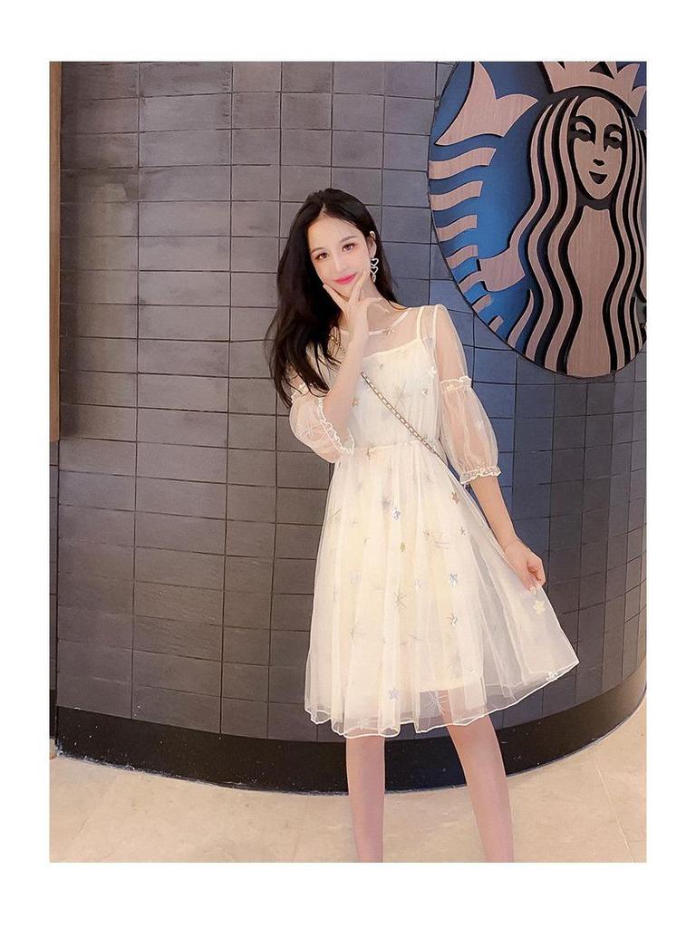 2026 New Women's Small Summer Mori Style Fairy Dress