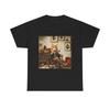 Whimsical Vintage Cat Art Unisex Heavy Cotton Tee, Funny Cat Shirt, Cat Lovers